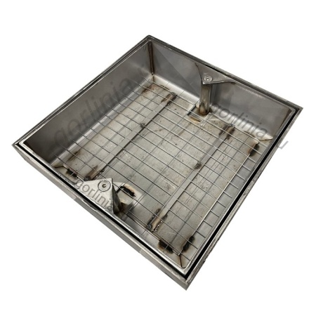 Люк под брусчатку Проспект-ВН 400*400 съемный из нержавеющей стали