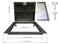 Напольный люк Стелс 1000*800п образец