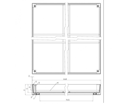 Люк drago 100 400*400 уличный заполняемый